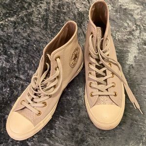 Snakeskin Converse All Star High tops